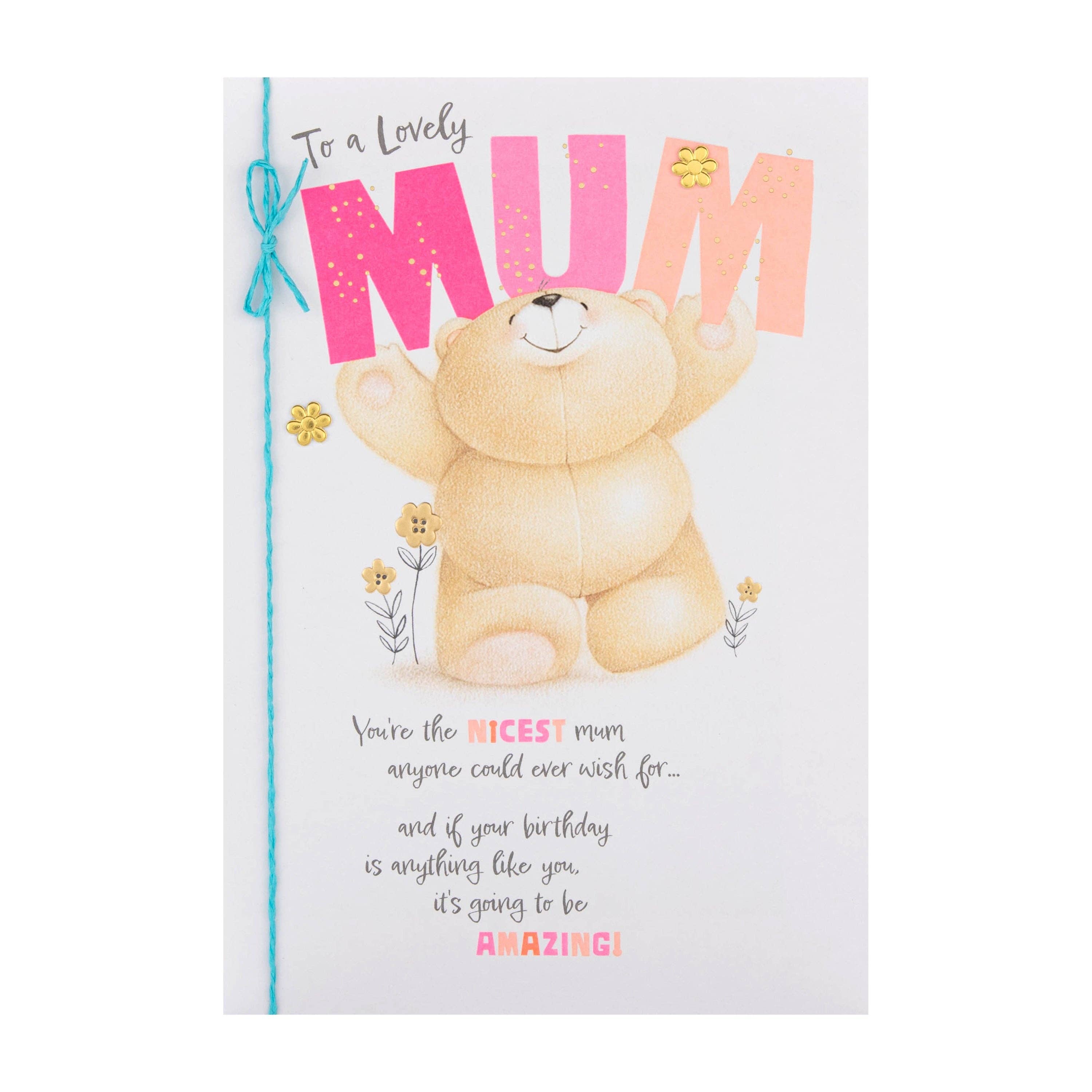 Hallmark - Wholesale Birthday Card - Birthday Card for Mum - Forever Friends Bear Design4
