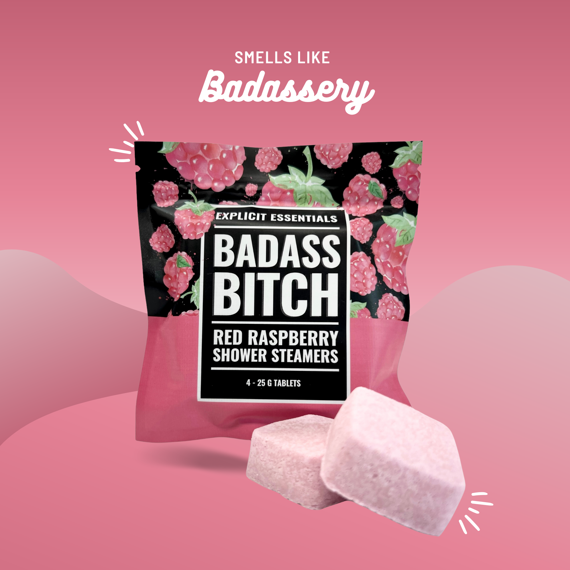 Explicit Essentials - Wholesale Shower Steamer/Bomb - Gifts For Friends, Bad @ss B!tch Shower Steamers  4