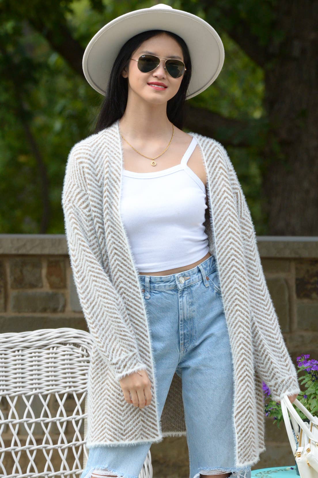 ESLEY - Wholesale Cardigan - Women's - 52319TJY- Vintage Loose Cardigan Sweater2