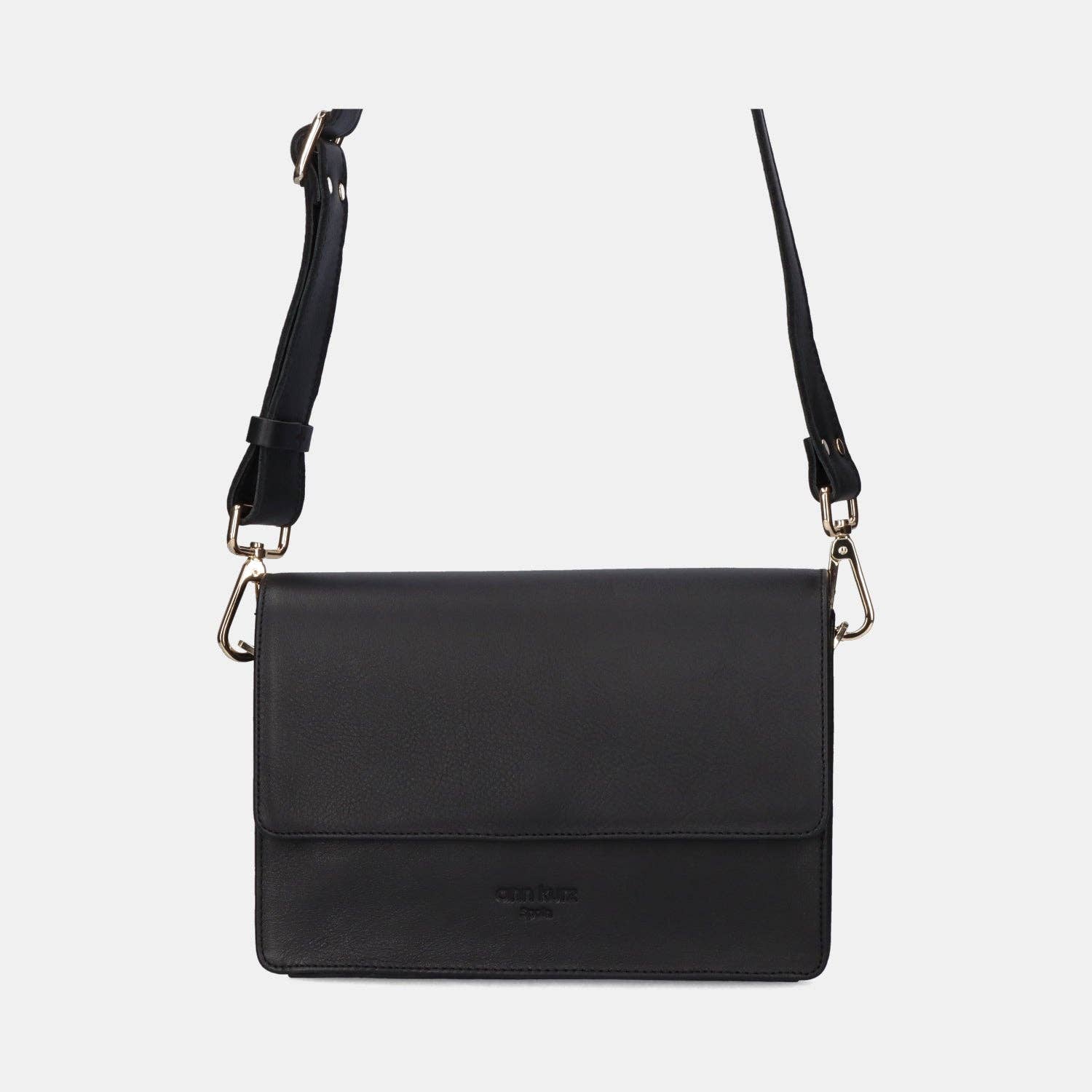 Ann Kurz - Wholesale Crossbody Bag - Women's - The Perfect Square Crossbody Bag - Nappa Black0