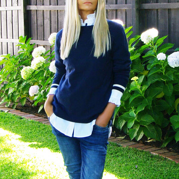 Carla Classic Cut Jumper   for wholesale by Who's Charlie