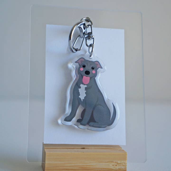 kiwi & WILLOW - Wholesale Keychain - Unisex - Pitbull Epoxy Keychain15