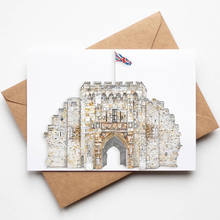The Bargate Greeting Card for wholesale by Rachel Reynolds