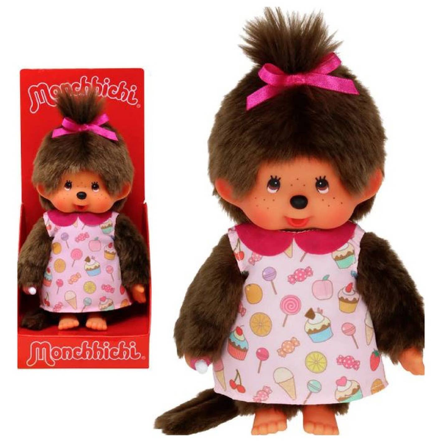 Jactal - Vendita all'ingrosso Peluche - Bambini e neonati - Peluche Monchhichi Candy 25cm0