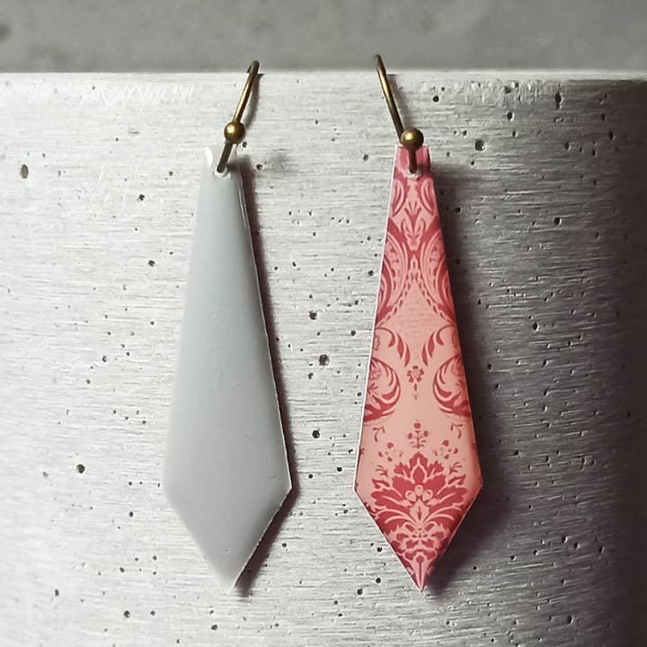 Orecchini reversibili Amboise — motivo barocco 0676 per la vendita all'ingrosso da parte di une Hirondelle sous le Tilleul