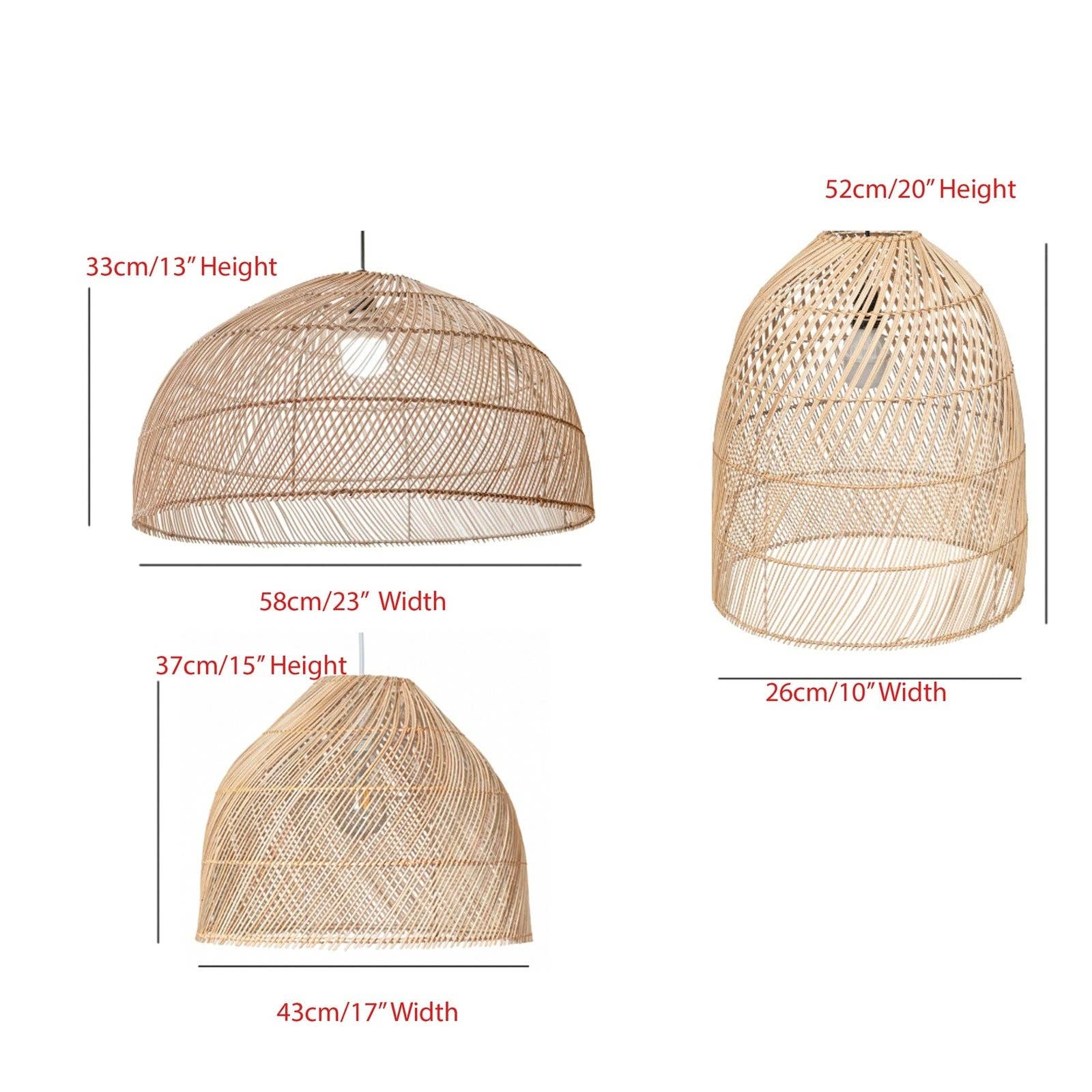 heartnests - Vendita all'ingrosso Lampadario/lampada a sospensione - Lampada a sospensione Chandra in rattan fatta a mano3