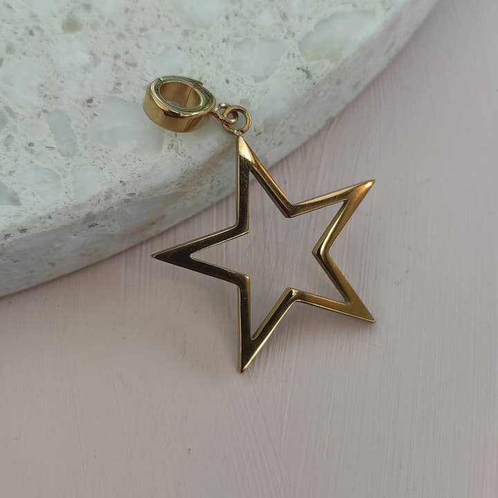 KAGI - Wholesale Individual charm/pendant - Gold Starfall Pendant1