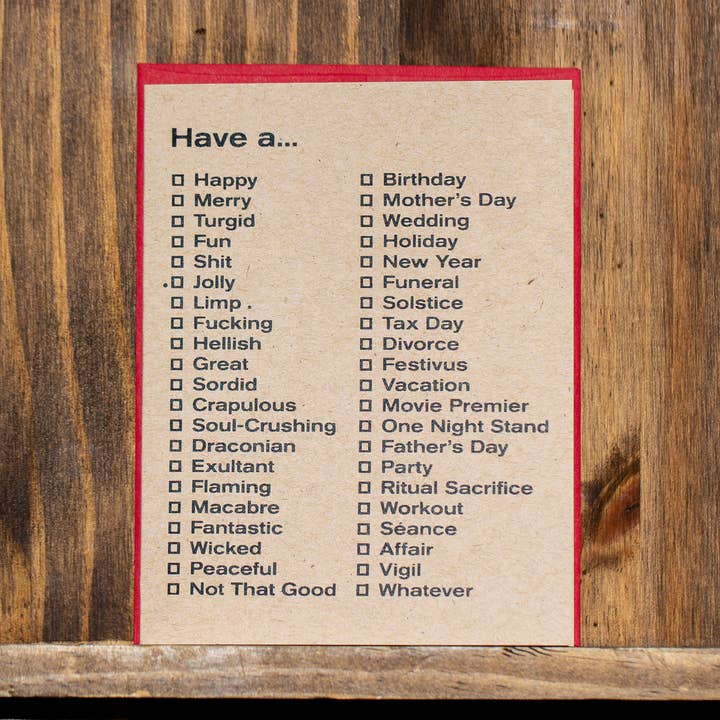 For the Trees Greeting Card for wholesale by Not That Goods