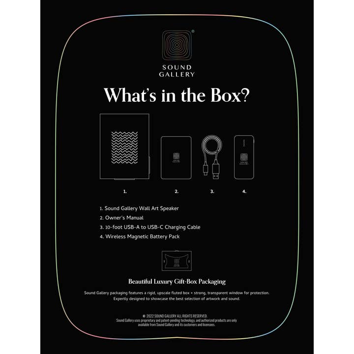 Sound Gallery – wholesale Högtalare – Ljudgalleri Bluetooth Canvas Väggkonst Högtalare 32 x 488