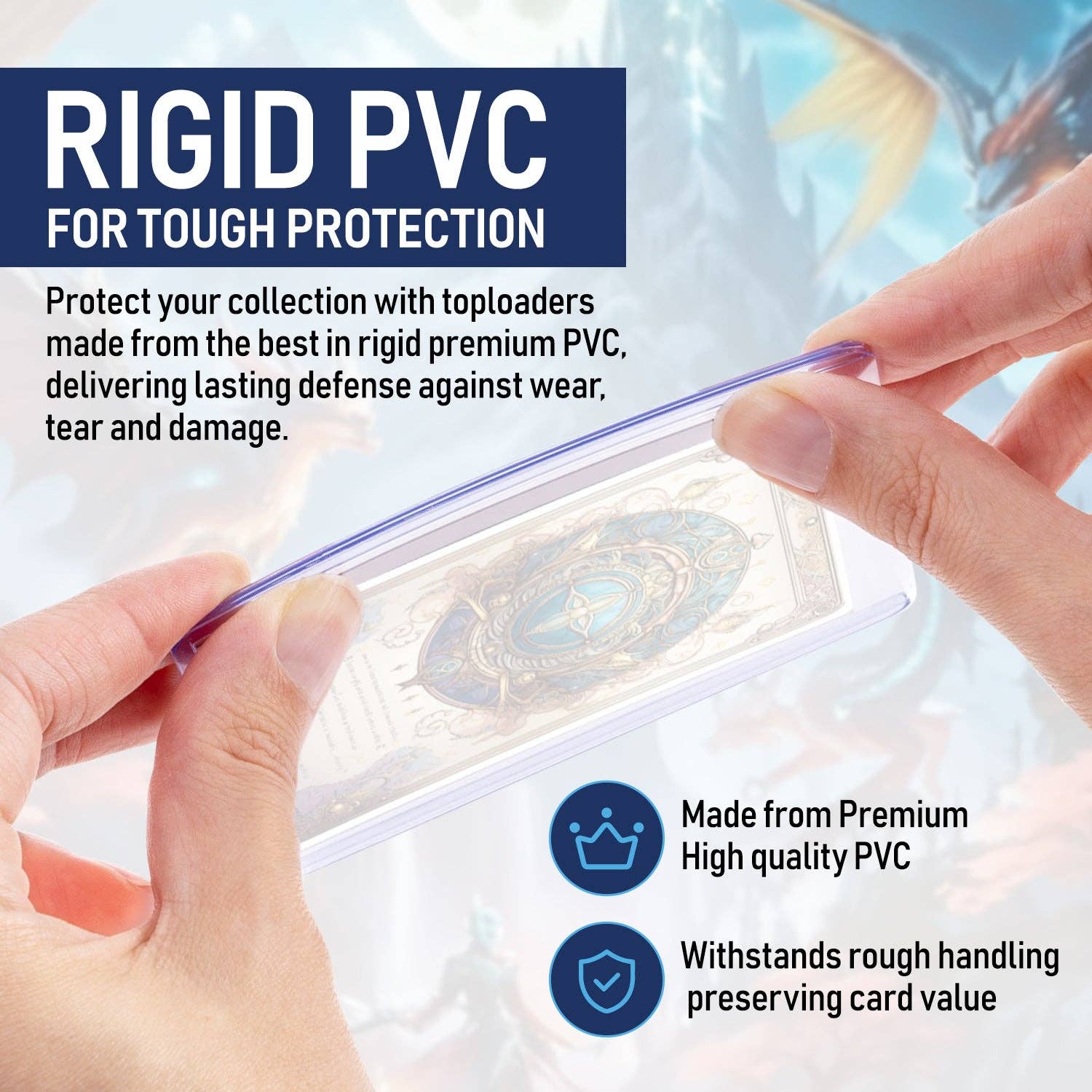 Invested Alliance LLC – wholesale Spelkort – 55PT - 100 Pack Premium Topplastfickor5