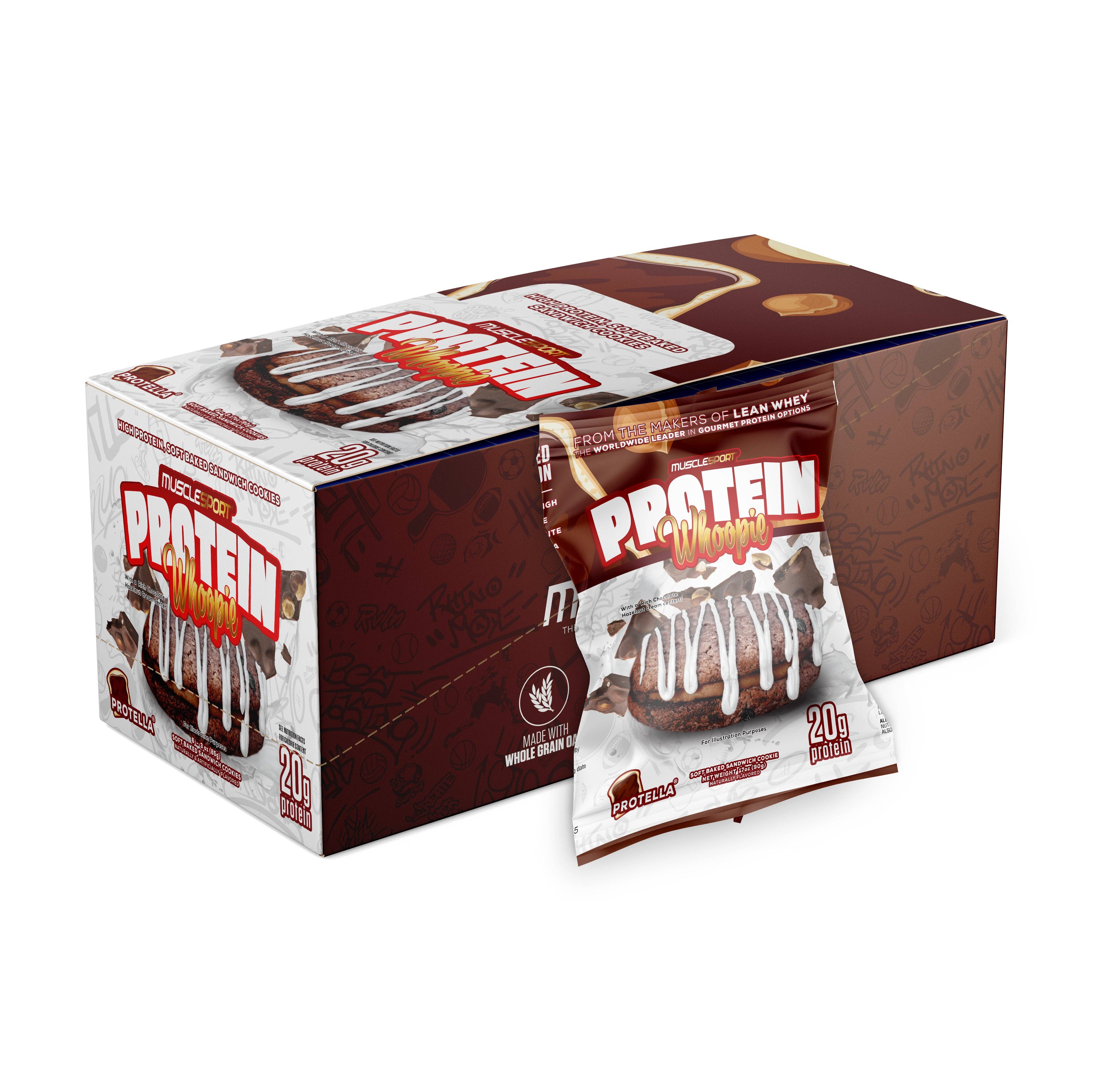 MuscleSport - Vente Biscuits - Cookie Whoopie Protéiné - Pack de 66