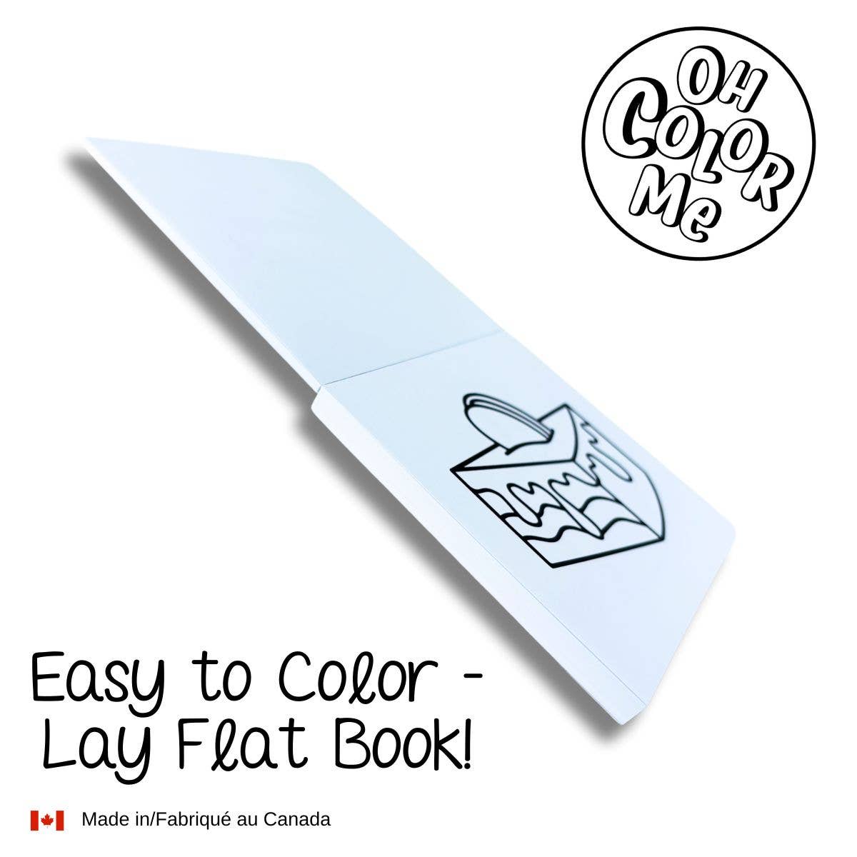 Oh Color Me - Vente Livre de coloriage et d'activités pour adultes - Mini livre de coloriage scènes apaisantes, 4"x4", cadeau de Saint-Valentin1