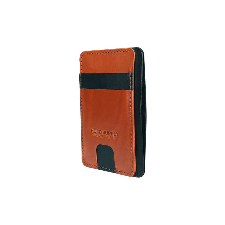 HOLD SUPPLY - Wholesale Wallet - Unisex - Black and Brown Unisex Leather Front Pocket Wallet2