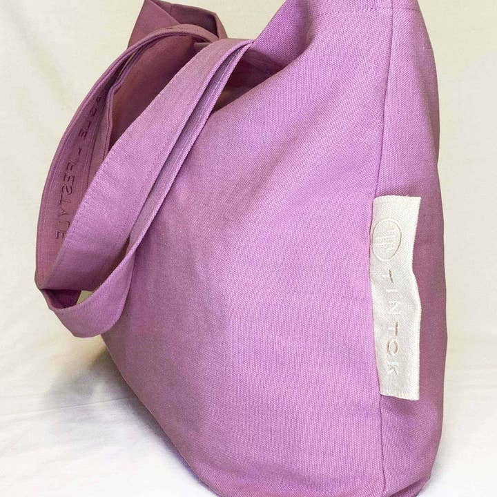 Tintok - Wholesale Tote Bag - Unisex - Rima Canvas Bag - Purple5