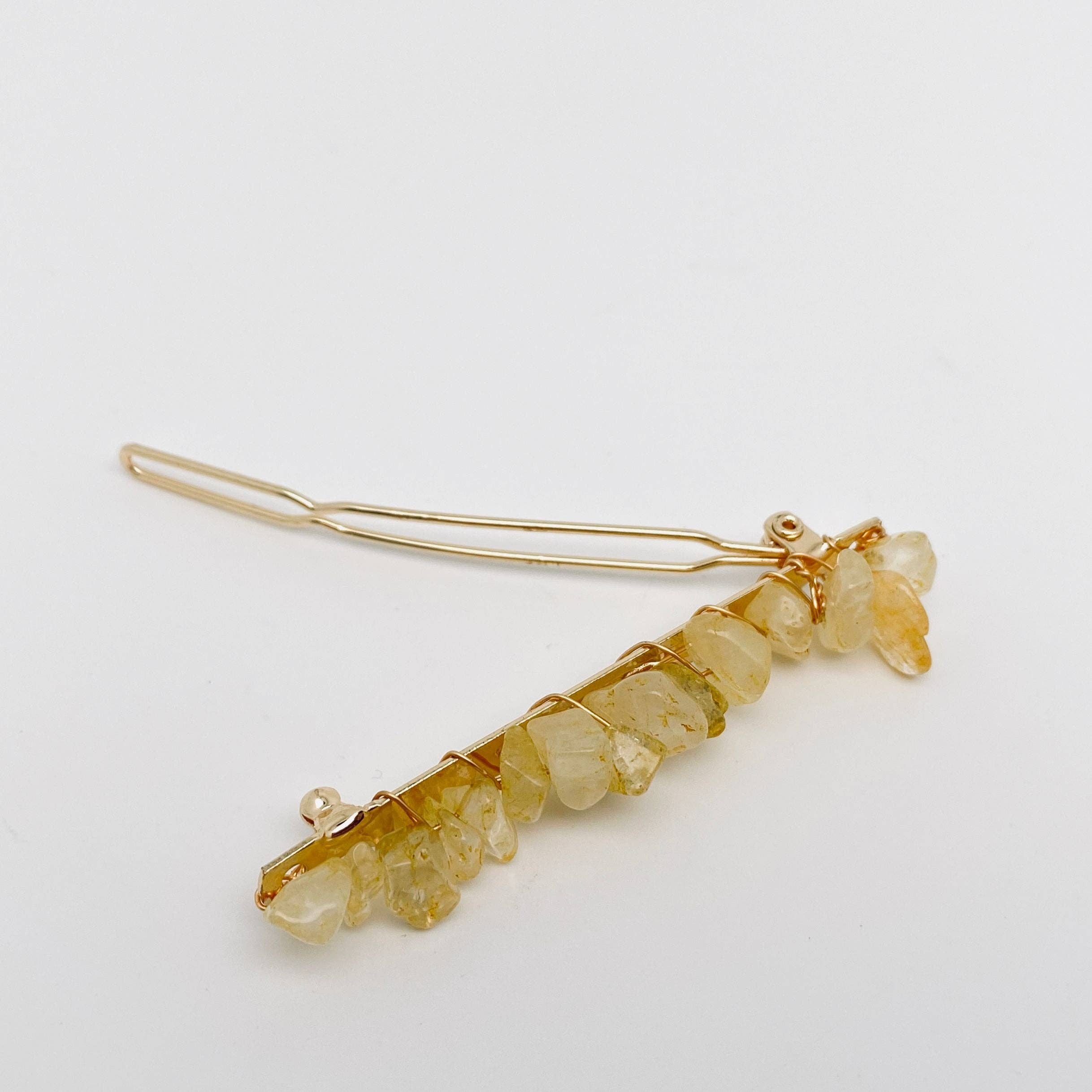 Mio Queena – Alfinete de cabelo por atacado – Presilha para cabelo feminina com cristais de pedra natural6