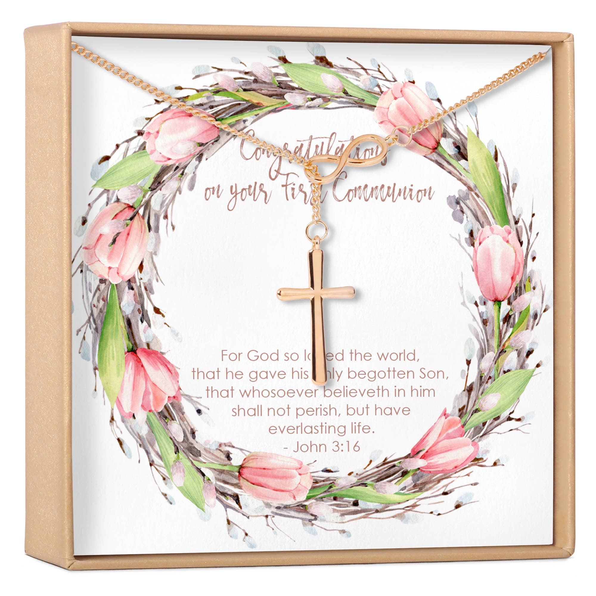 Dear Ava - Wholesale Pendant/Charm Necklace - First Communion Cross Necklace7