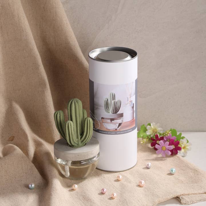 Pretty Valley Home - Wholesale Reed Diffuser - Cactus - Saguaro Cactus ceramic diffuser gift set -100ml2