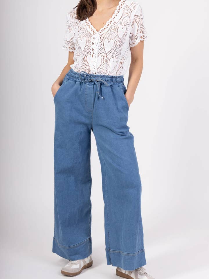 Pépouz' Paris – wholesale Jeans - Dam – Breda jeans med resårmidja PPN2515