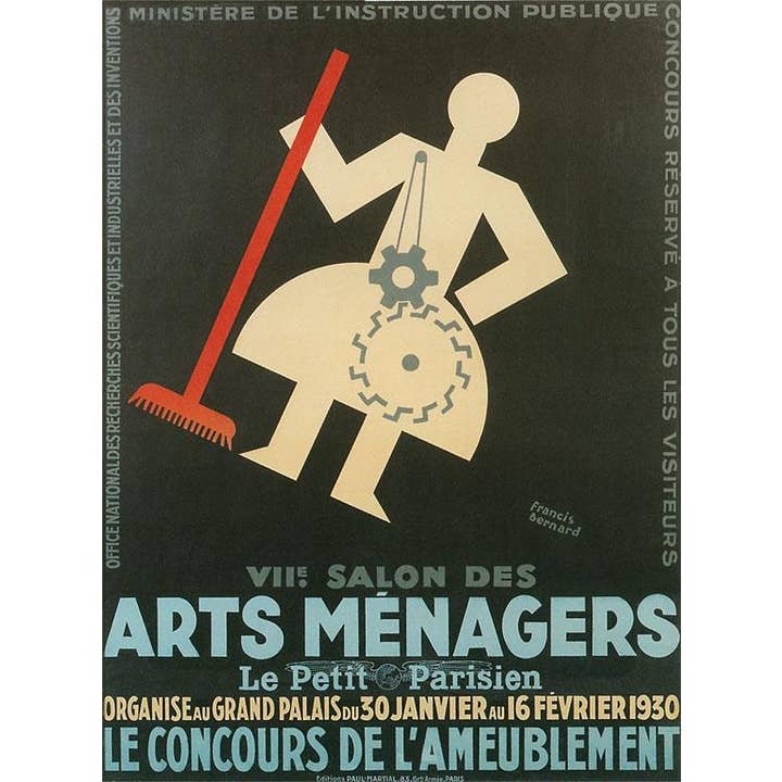 Magnet PO-49 Ausstellung für häusliche Kunst, Paris für den Großhandel von Found Image Press