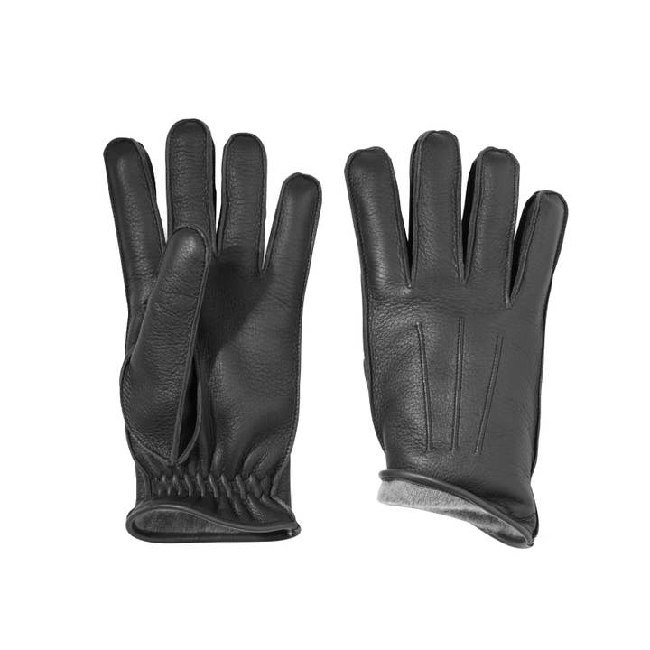 Maestrale Napoli – Luvas - Mulher por atacado – Couro com tela sensível ao toque Deerskin em Notte Black1