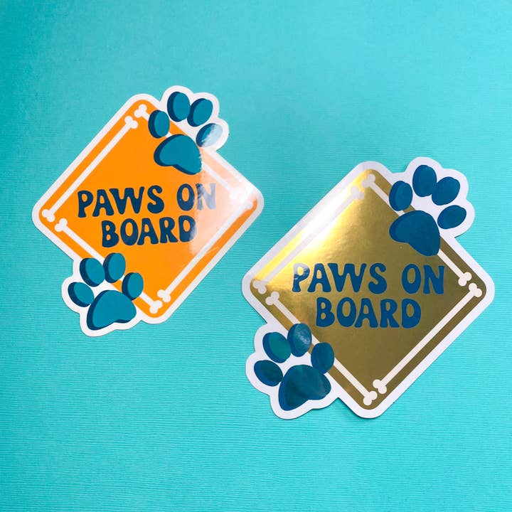 Chelzart - Wholesale Sticker - Paws On Board Sticker | Dog Mom Decal13