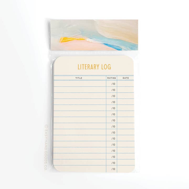 Literary Log Book Review Card Set for wholesale by Easyhand Goods – formerly Onderkast