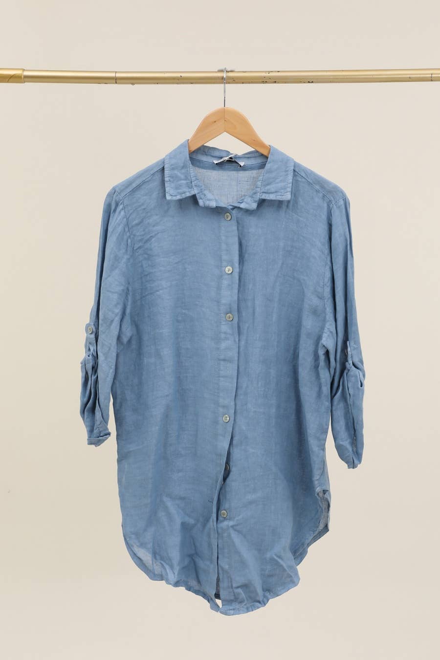 la maison des fibres naturelles - Wholesale Button Down Shirt - Women's - 100% linen shirt 62015936