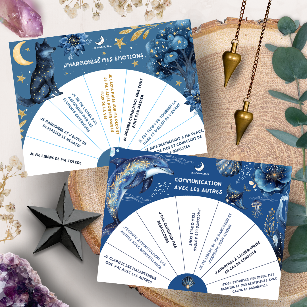 Les Moonettes - Wholesale Stationery/Notecard Set - 8 clock dials1