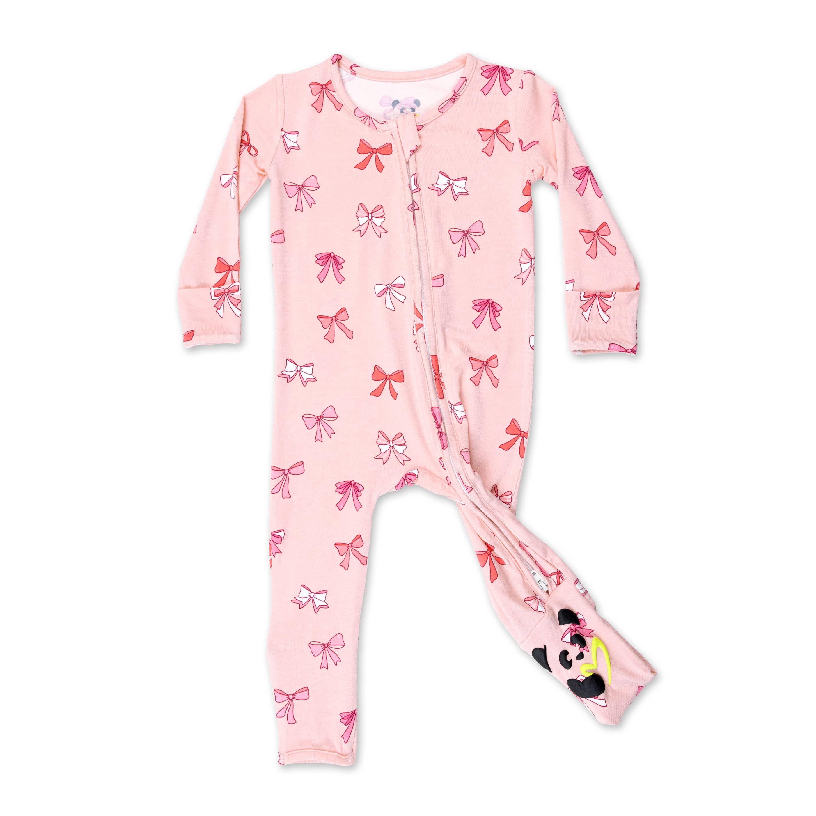 Bellabu Bear - Wholesale Sleepsuit - Baby - Take A Bow Bamboo Convertible Footie0
