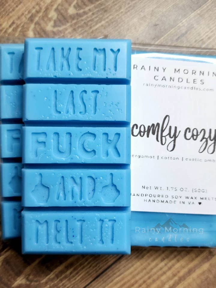 Comfy Cozy | Fresh Linens | Take My Last F! Wax Melts for wholesale by Rainy Morning Candles