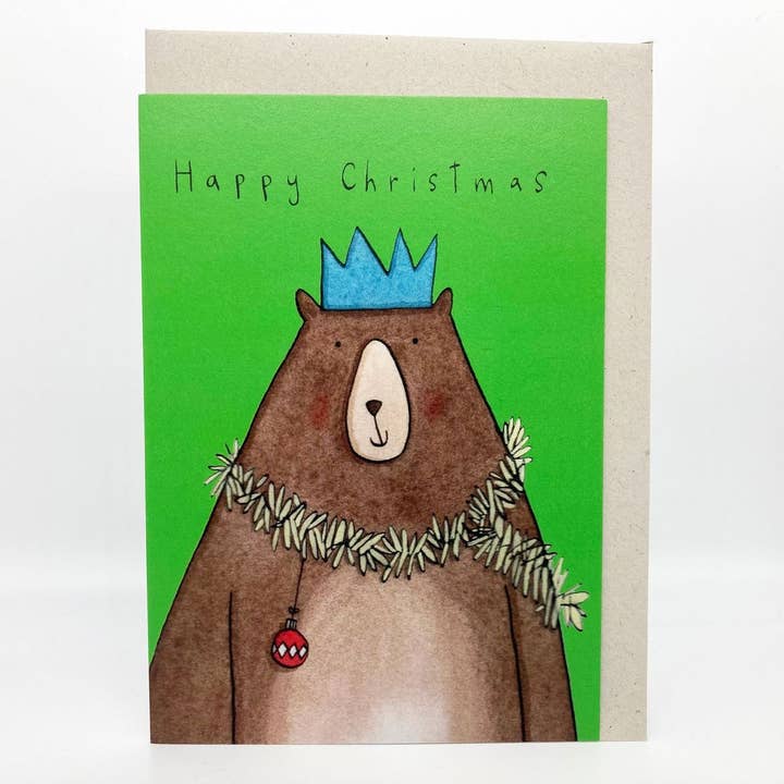 Frohe Weihnachtsbär für den Großhandel von Holly Swain