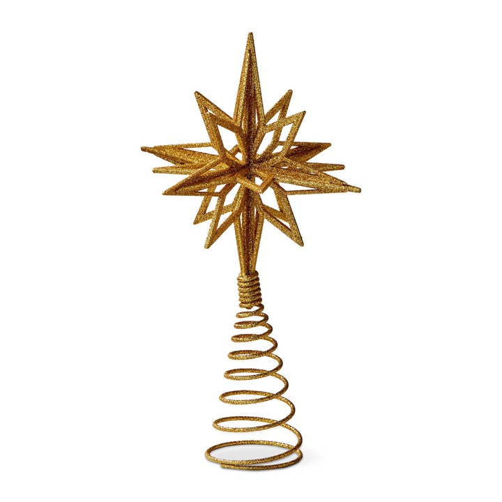 tag - Wholesale Tree Topper - Starlight Tree Topper Gold Polyresin Christmas