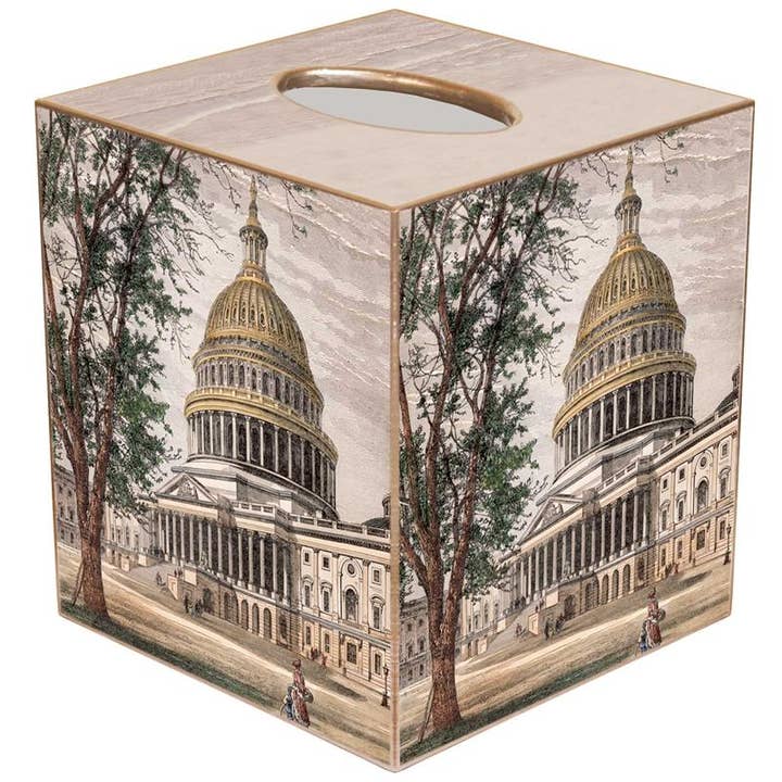 TB8460-The Capital Tissue Box Cover for wholesale by Marye-Kelley