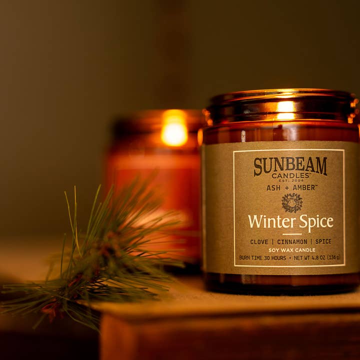 Sunbeam Candles, Inc - Wholesale Jar/Filled Candle - Winter Spice - Clove | Cinnamon | Spice (4 jars/case)1