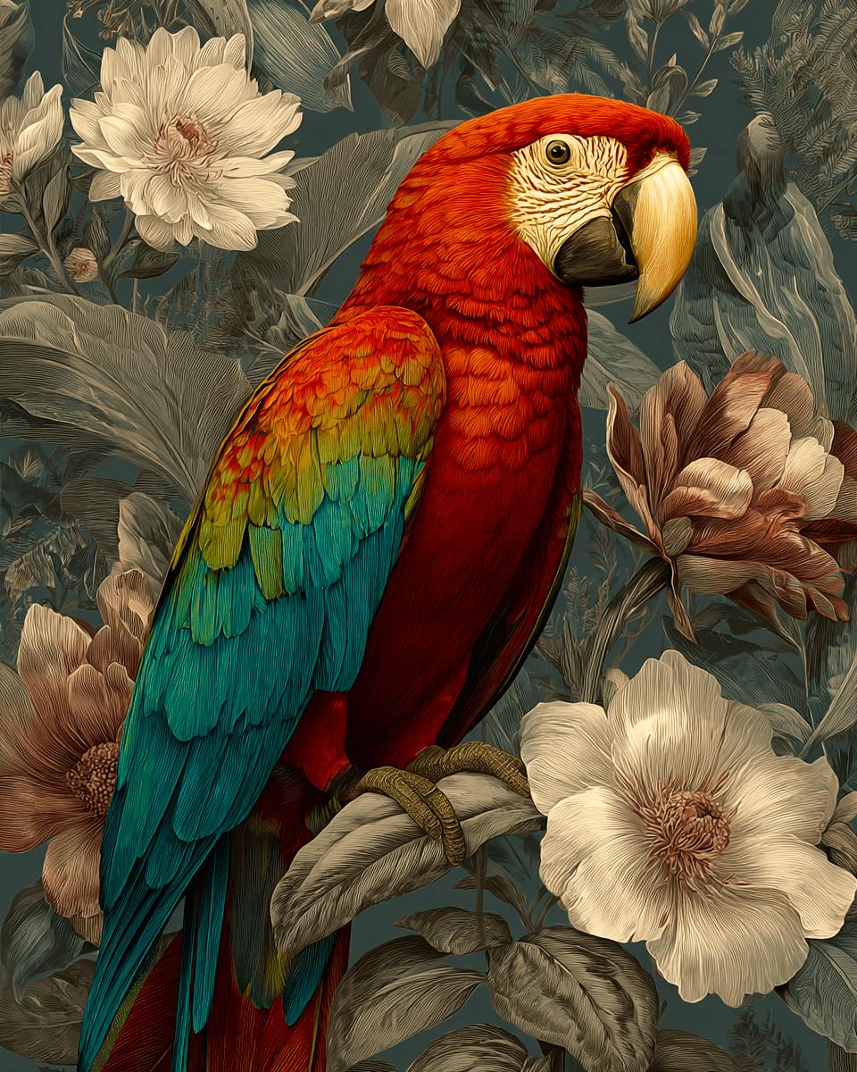 Mowbi – wholesale Konsttryck – Deco Ara - Djur från djurparken - Biophilisk vildkonsttryck - 8"x10" konstverk för 11"x14" ram8