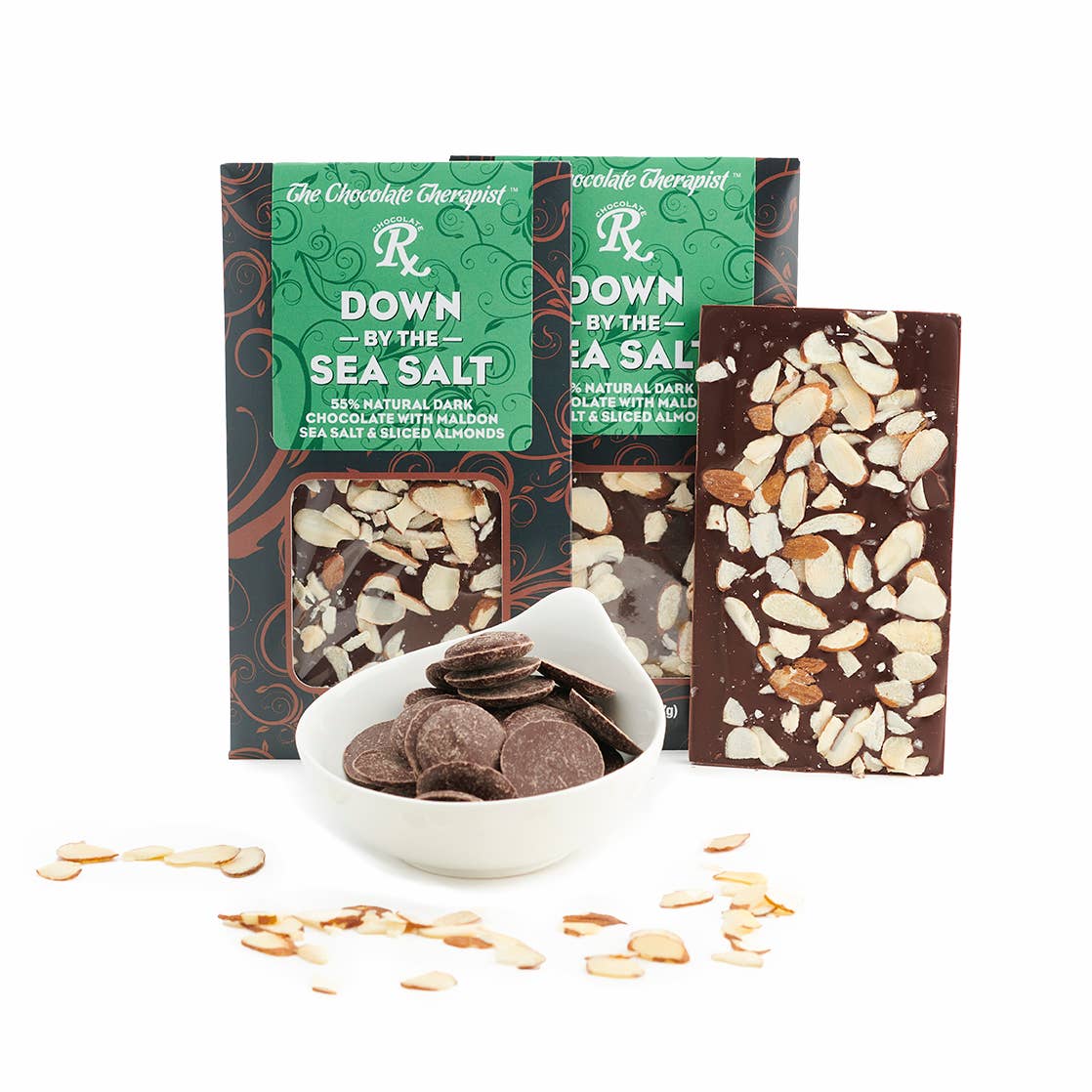 The Chocolate Therapist - Wholesale Chocolate Bar - Chocolate Bar - Down by the Sea Salt