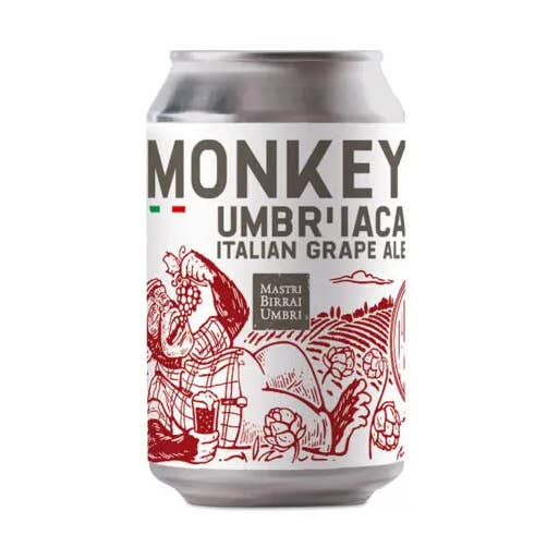 Umbria Master Brewers Monkey UMBRIACA - Bière artisanale Ale au raisin pour la vente par Farchioni