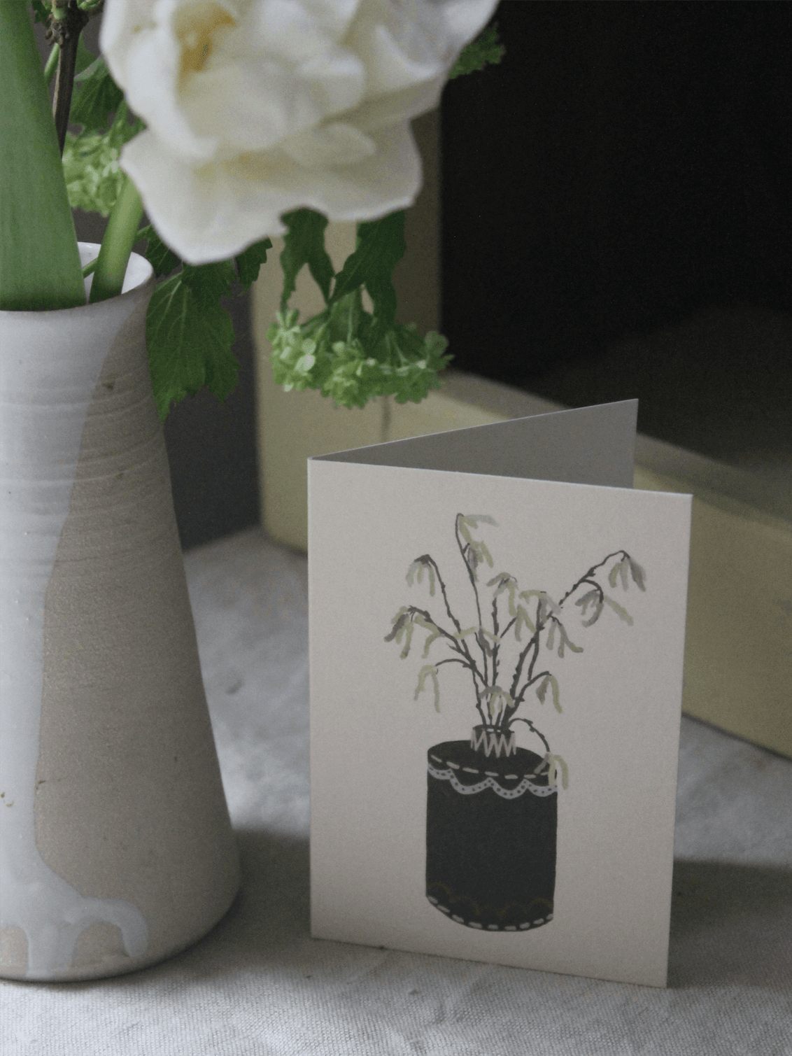 Harriet Watson – wholesale Everyday greeting card – Catkins Mini Card2