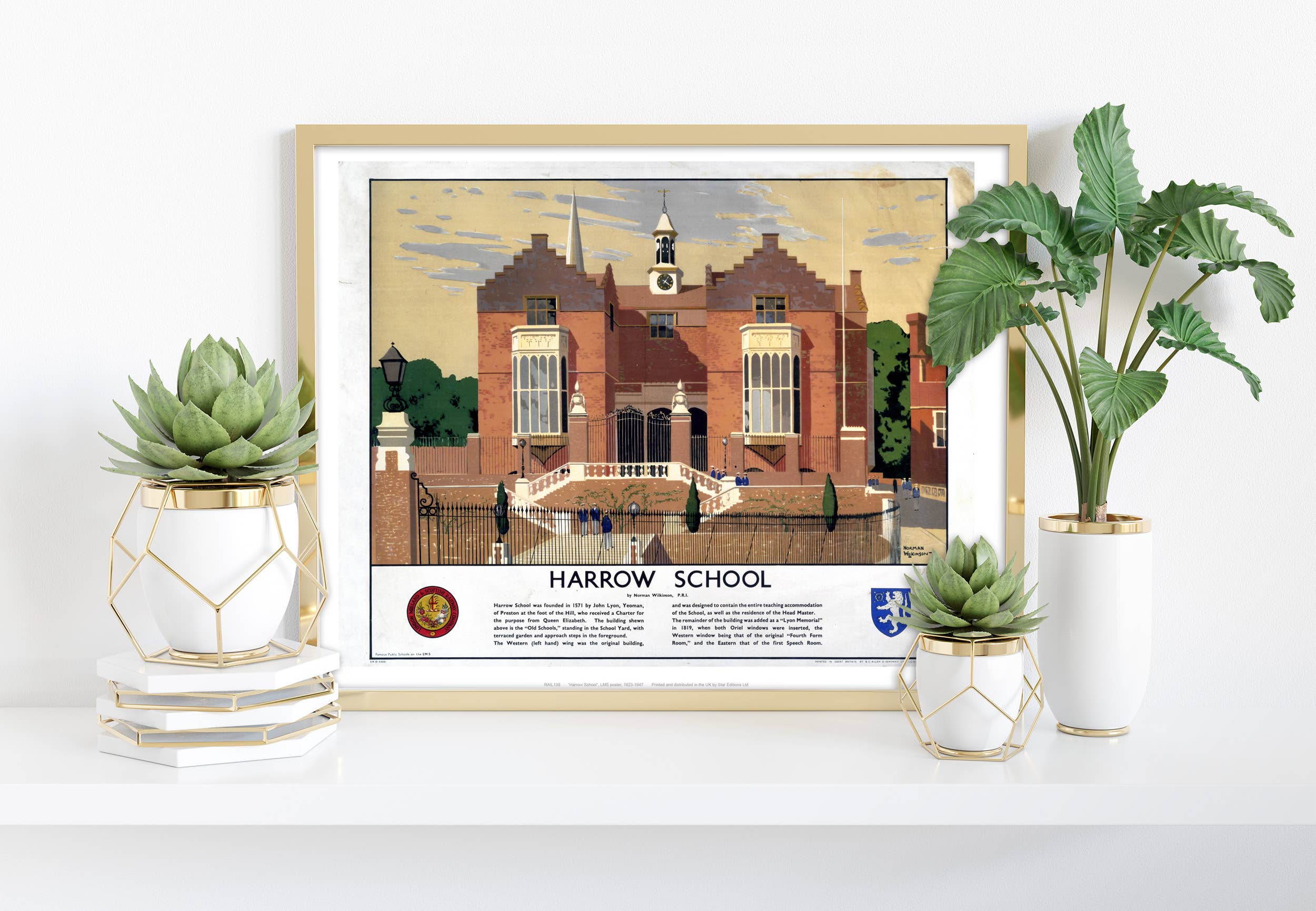 Star Editions – wholesale Art print – Harrow School - 11X14” Premium Art Print