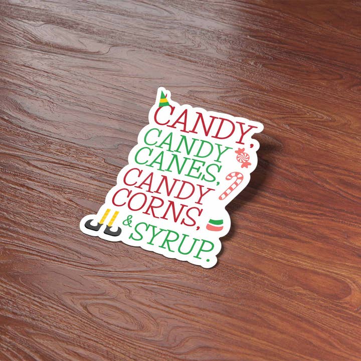 Sentinel Supply - Wholesale Sticker - Candy Canes Christmas Movie Quote Sticker