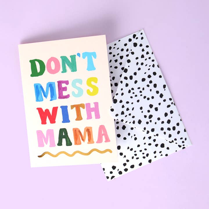 Knoei niet met Mama Card voor wholesale door Eleanor Bowmer