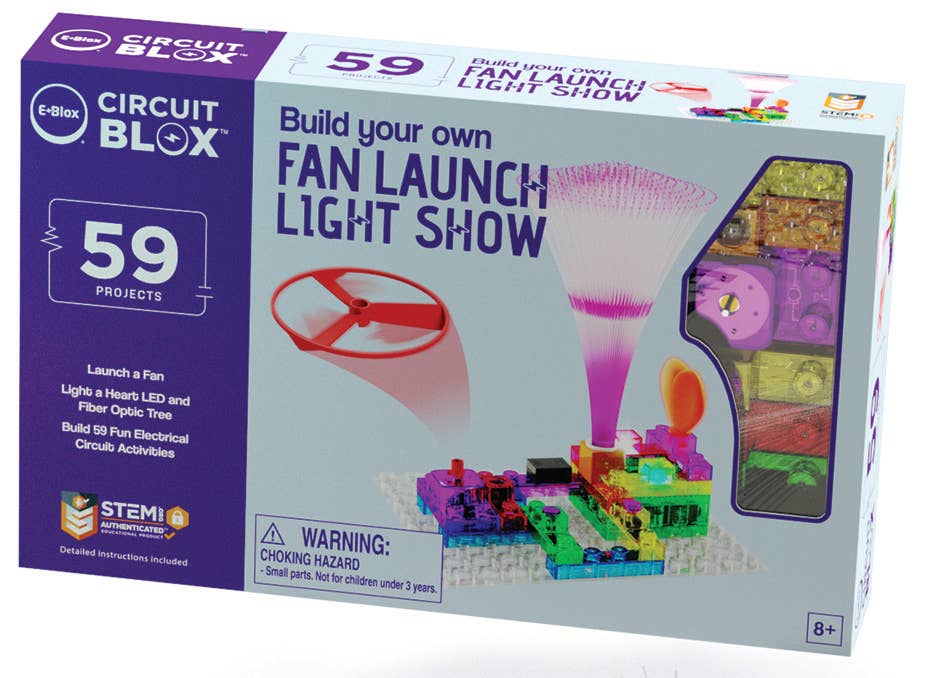 EBlox - Wholesale Building Set - Kids - Circuit Blox Build your own Light Show Fan Launch1