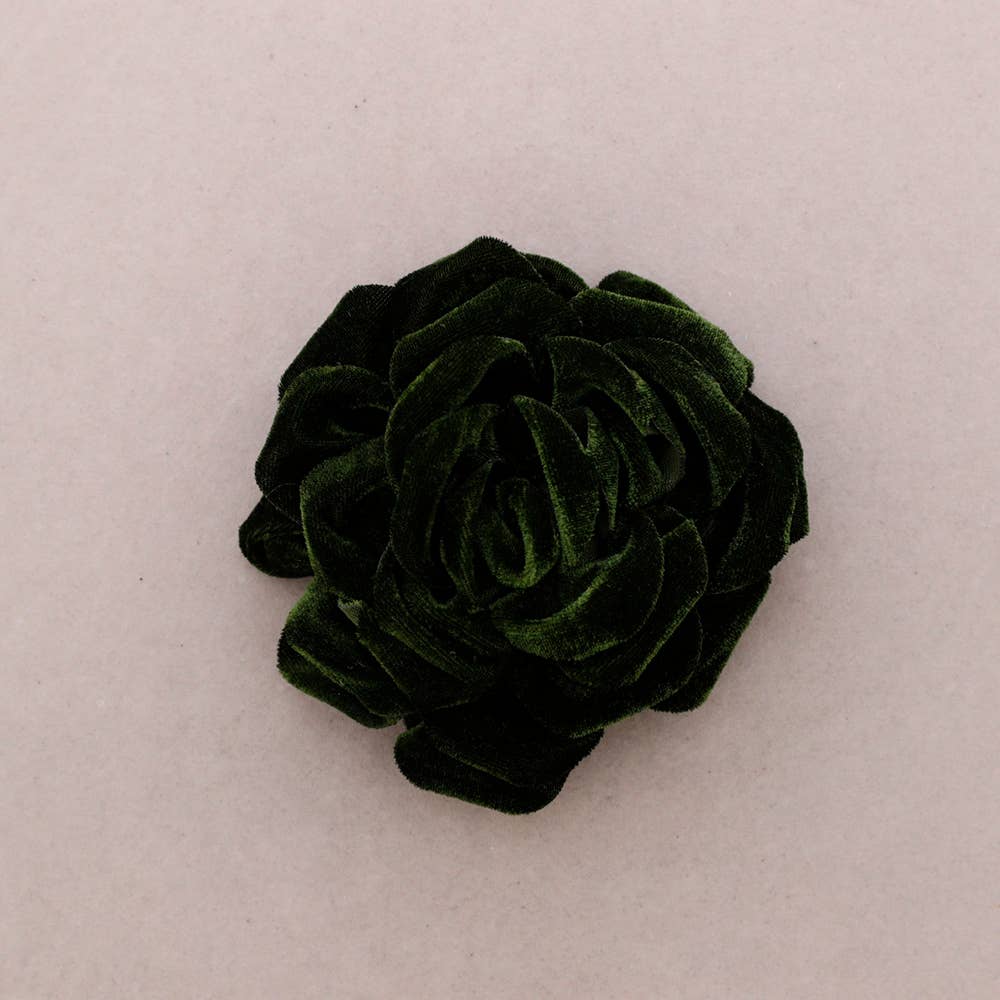 Sonata - Wholesale Snap Jewelry - Velvet Flower Brooch 13cm7