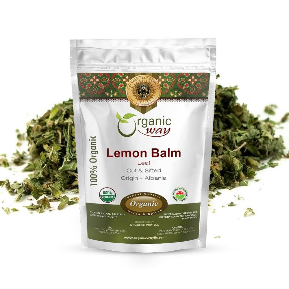 Organic Way LLC - Wholesale Herbs - Organic Lemon Balm Leaf (Cut & Sifted)
