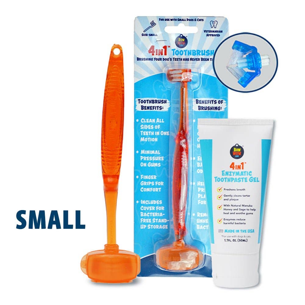 Bow Wow Labs - Wholesale Pet Brush - Cat/Dog - 4in1™ Toothbrush5