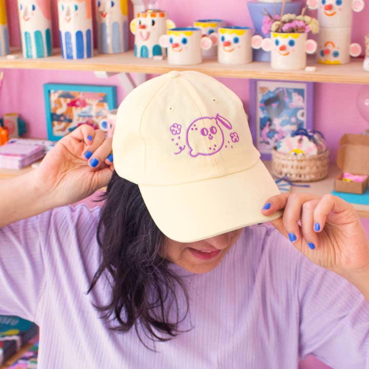 Ana Seixas - Wholesale Kids Hat - Kids - Magic Lemon Cap // Light Yellow & Purple
