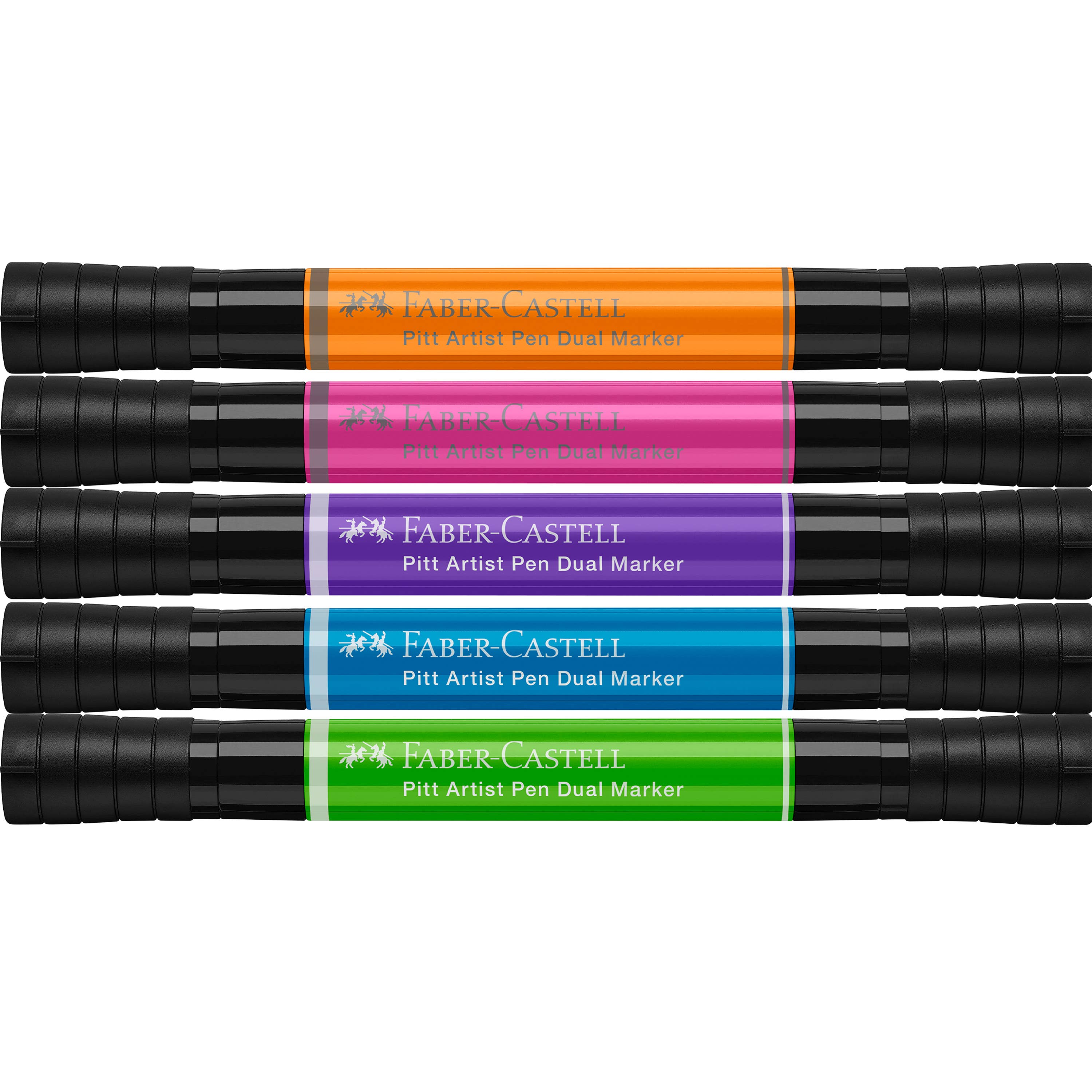 Faber-Castell / Creativity for Kids - Wholesale Marker - 5 Ct. Pitt Dual Tip Professional Artist Markers - Rich Tones2
