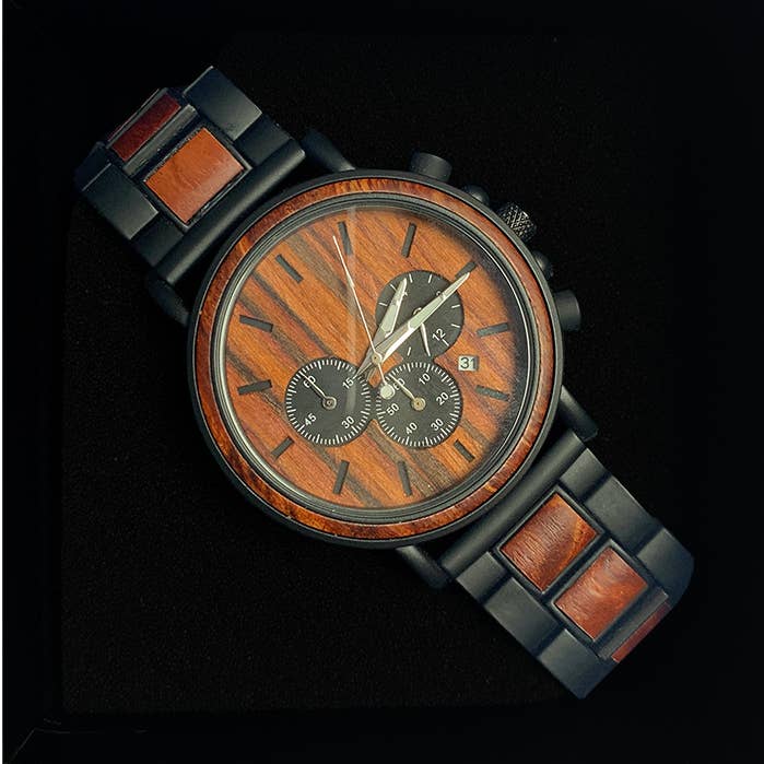 Lay3rd Lasercut - Horloge Houten - Rozenhout - Homme pour la vente par Lay3rD