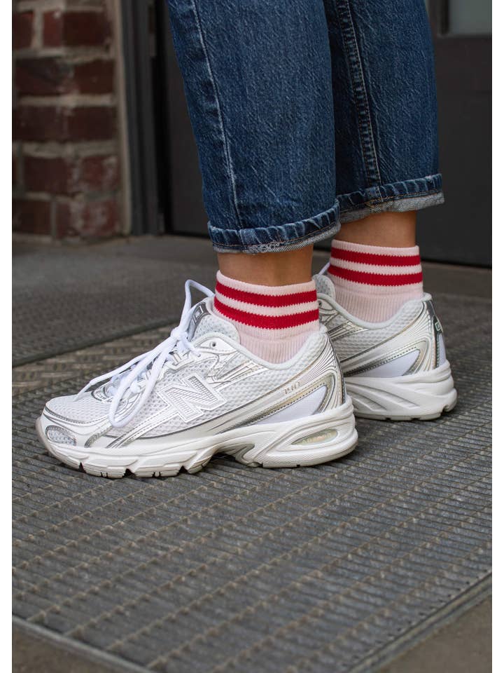 J.Clay - Wholesale Socks - Unisex - Cherry & Blossom - Sneaker Socks High1