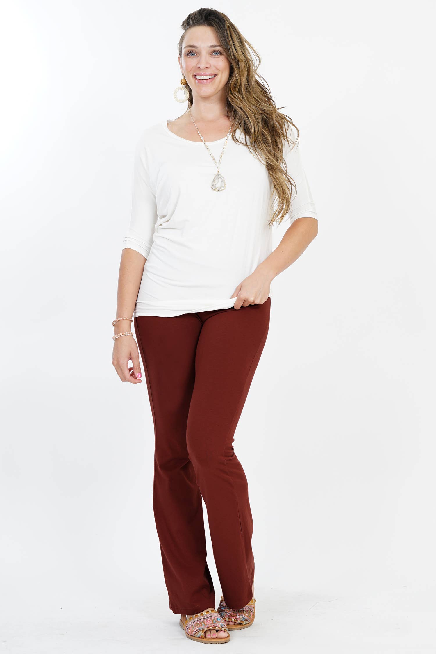 42POPS - Wholesale Athletic Pants - Women's - ',,.Plus size Flare Leggings Yoga Pants8